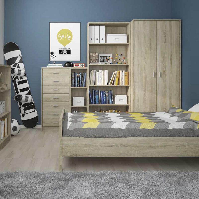 Furniture To Go 4 You Tall Narrow Bookcase Sonama Oak
