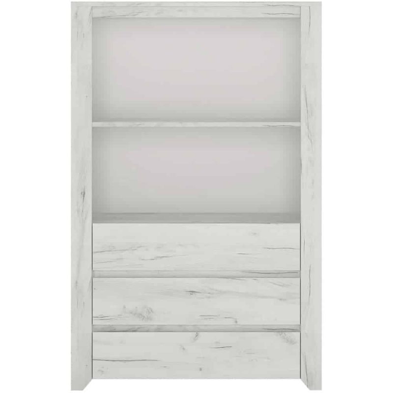 Furniture To Go Angel 3 Drawer Cupboard with Open Shelf
