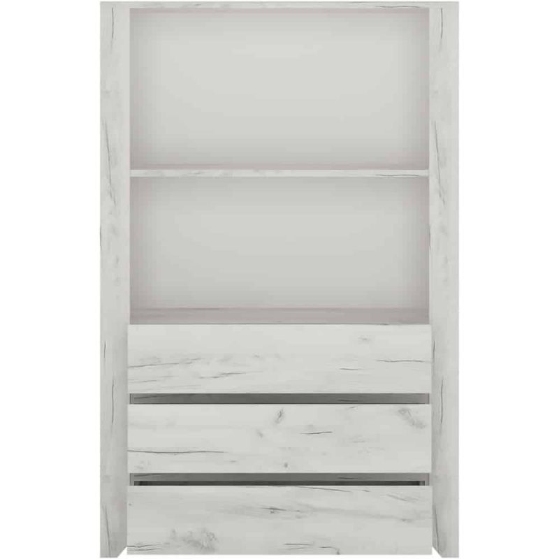 Furniture To Go Angel 3 Drawer Cupboard with Open Shelf