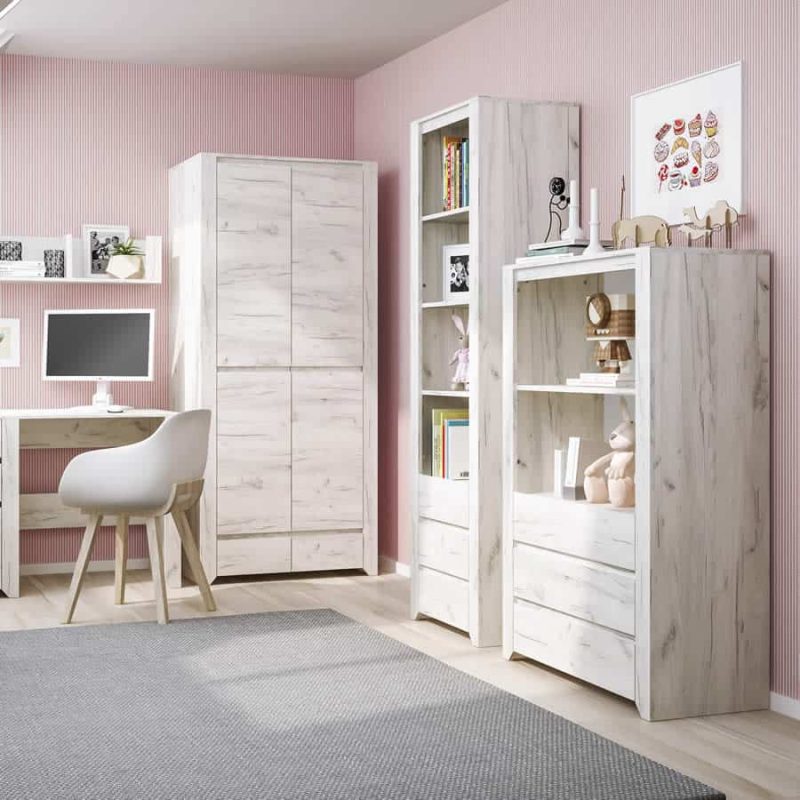 Furniture To Go Angel 3 Drawer Cupboard with Open Shelf