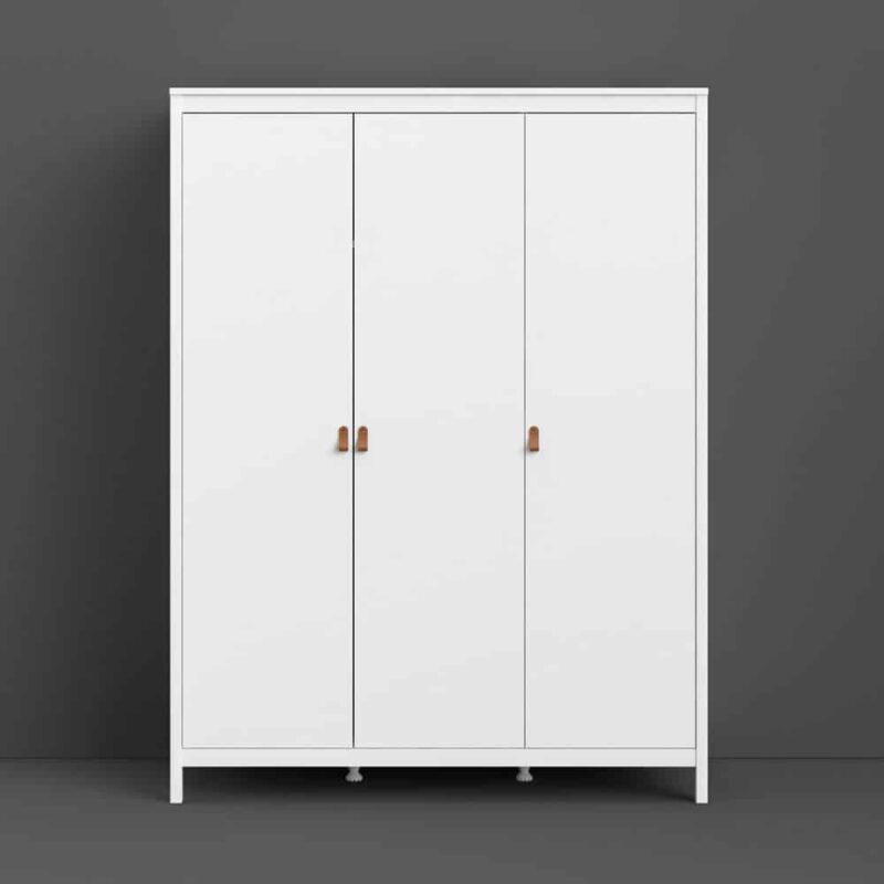 Furniture To Go Barcelona 3 Door Wardrobe White