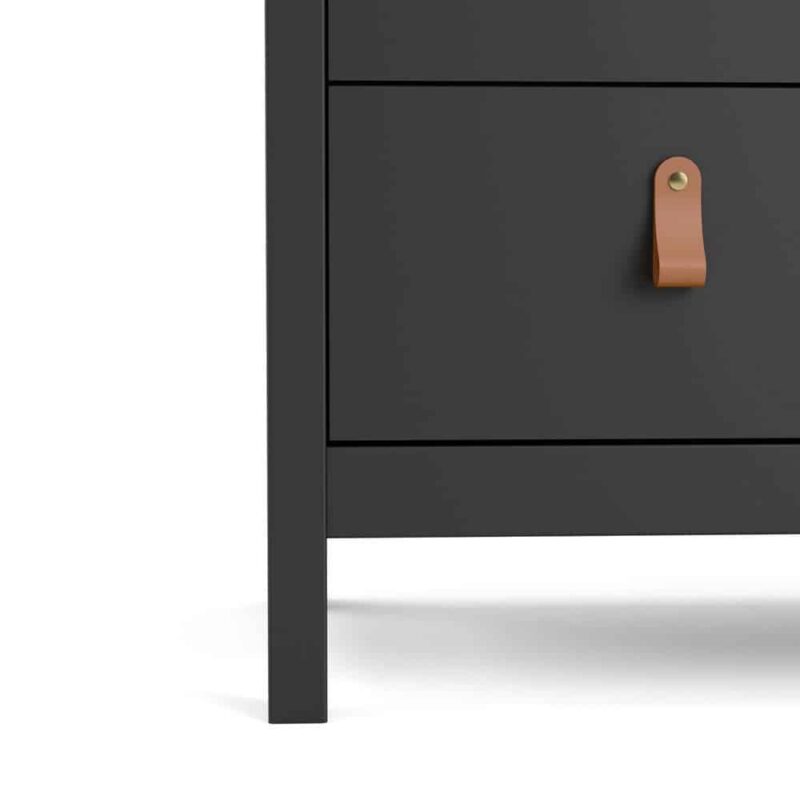 Furniture To Go Barcelona 3 Drawer Chest Matt Black