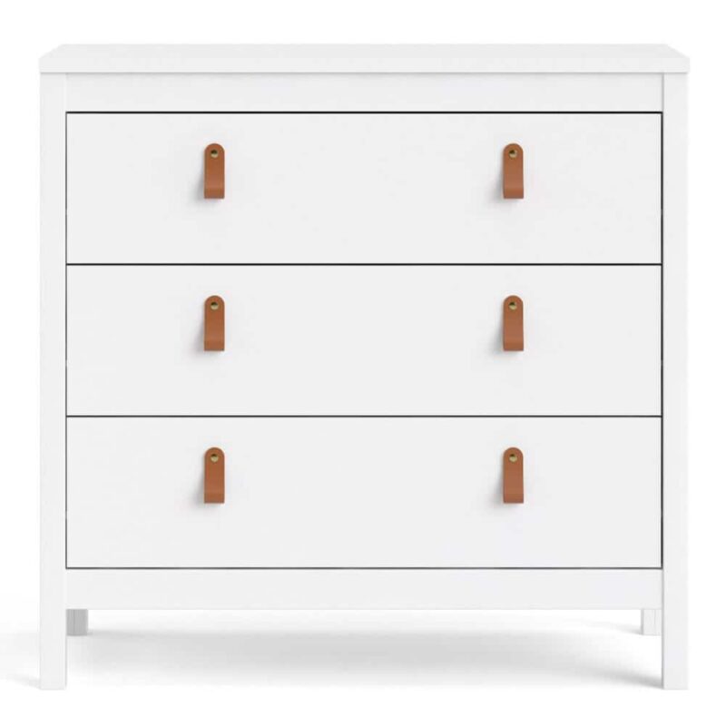 Furniture To Go Barcelona 3 Drawer Chest White