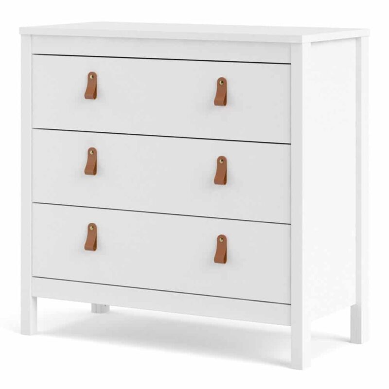 Furniture To Go Barcelona 3 Drawer Chest White