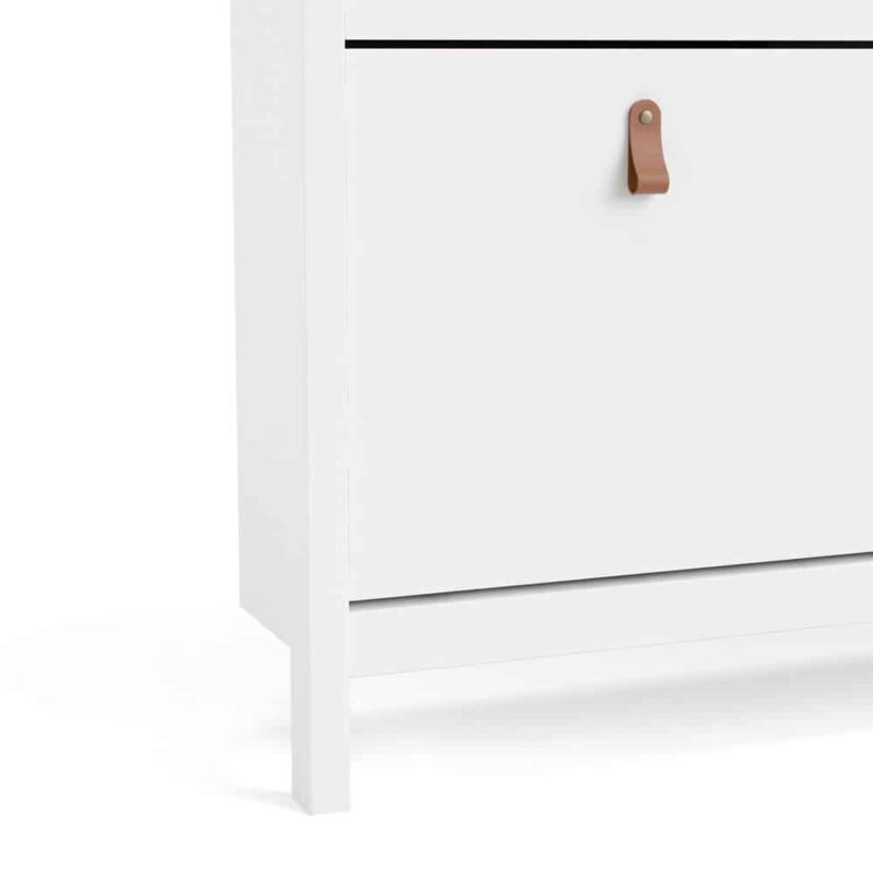 Furniture To Go Barcelona 4 Compartment Shoe Cabinet White
