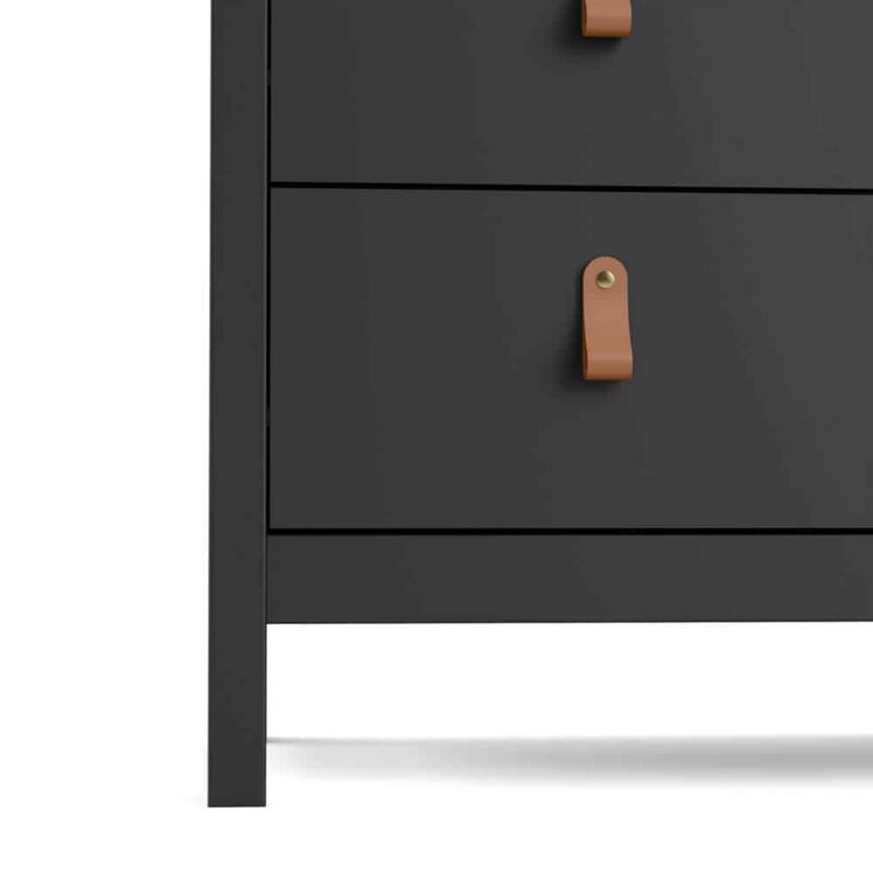 Furniture To Go Barcelona 5 Drawer Chest Matt Black