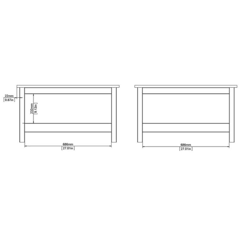 Furniture To Go Barcelona Coffee Table White
