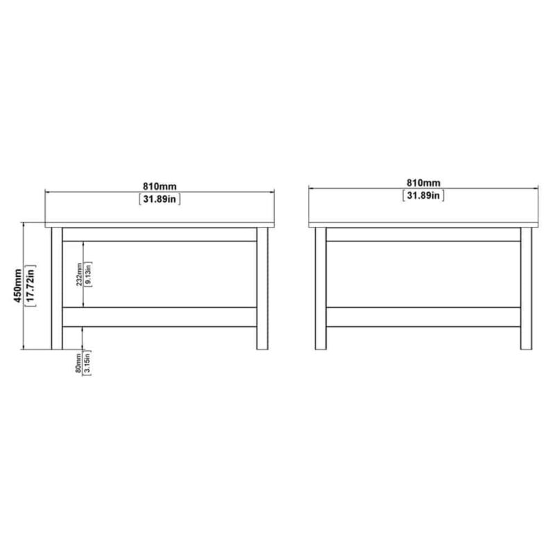 Furniture To Go Barcelona Coffee Table White