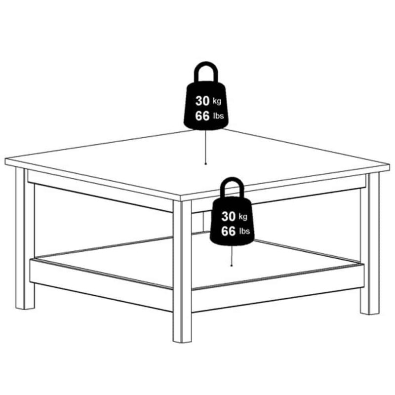 Furniture To Go Barcelona Coffee Table White