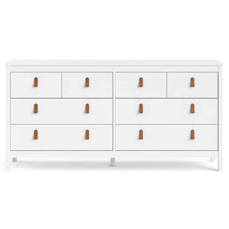 Furniture To Go Barcelona Double Dresser 8 Drawers White