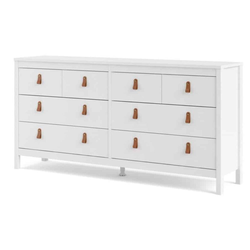 Furniture To Go Barcelona Double Dresser 8 Drawers White
