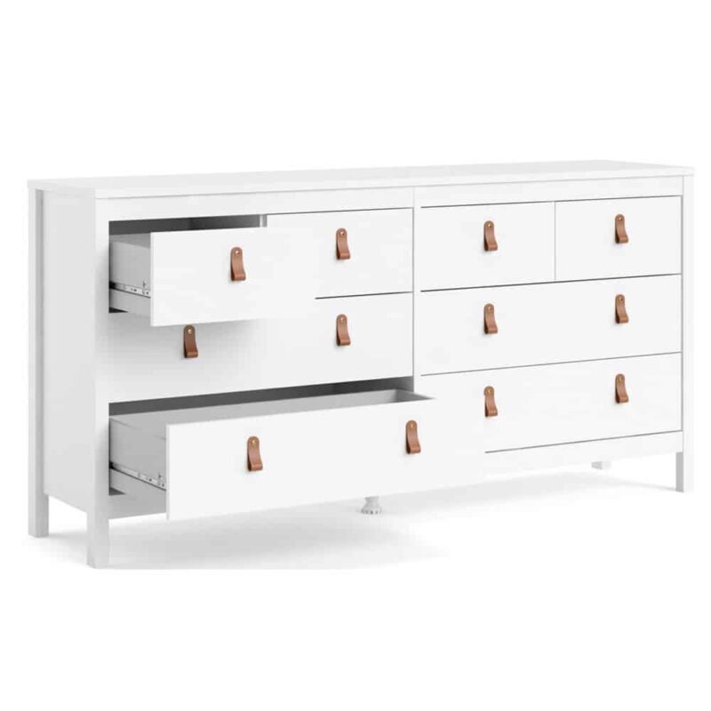 Furniture To Go Barcelona Double Dresser 8 Drawers White