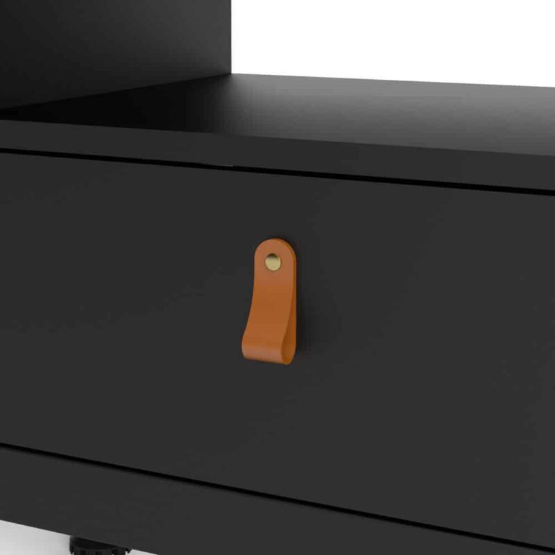 Furniture To Go Barcelona TV Unit 3 Drawers Matt Black