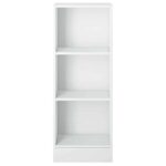 Furniture To Go Basic 2 Shelves Low Narrow Bookcase White
