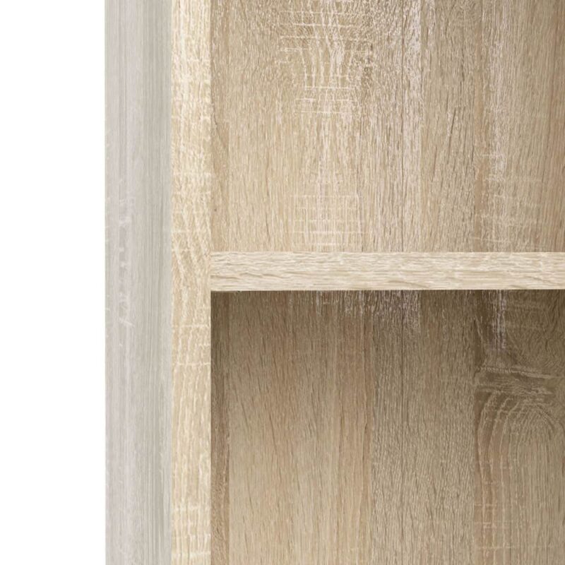 Furniture To Go Basic 2 Shelves Low Wide Bookcase Oak