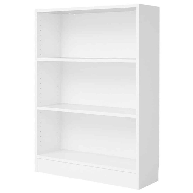 Furniture To Go Basic 2 Shelves Low Wide Bookcase White