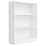 Furniture To Go Basic 2 Shelves Low Wide Bookcase White