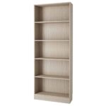 Furniture To Go Basic 4 Shelves Tall Wide Bookcase Oak