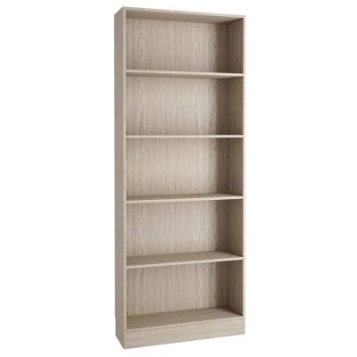 Furniture To Go Basic 4 Shelves Tall Wide Bookcase Oak