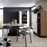 Furniture To Go Brolo Extending Dining Table Walnut Black