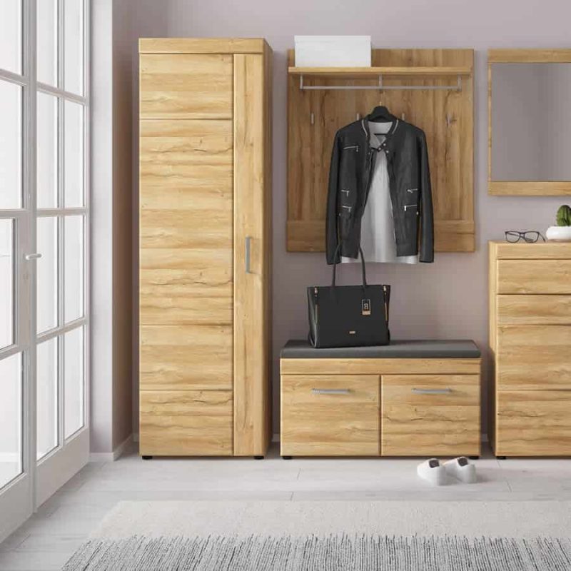 Furniture To Go Cortina Tall Cupboard LH Oak