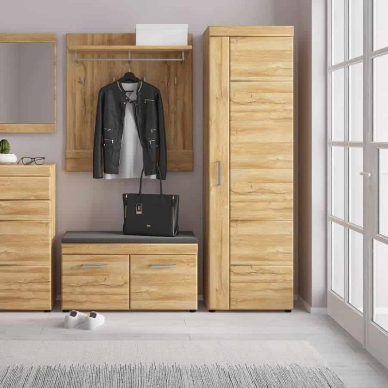 Furniture To Go Cortina Tall Cupboard RH Oak