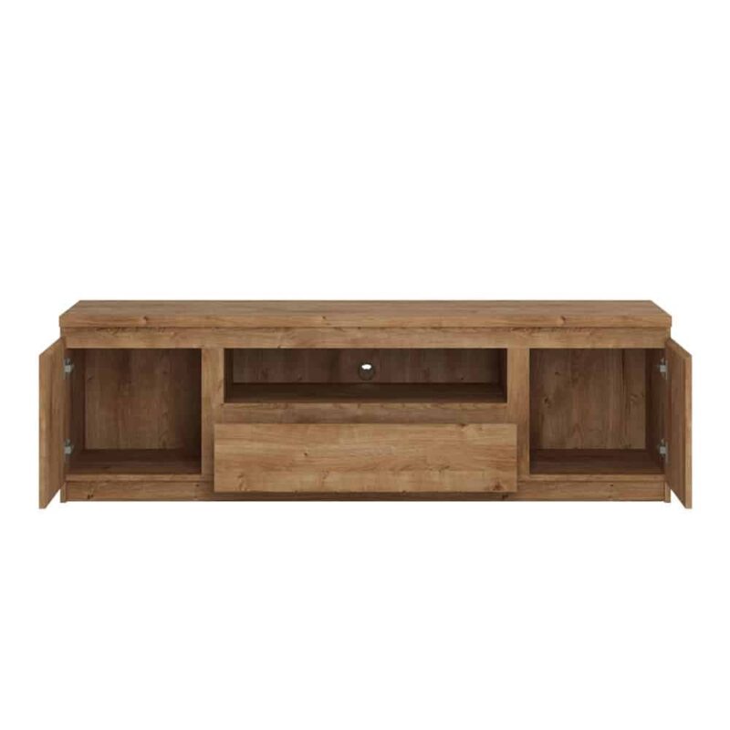 Furniture To Go Fribo 2 Door 1 Drawer 166cm Wide TV Cabinet Oak