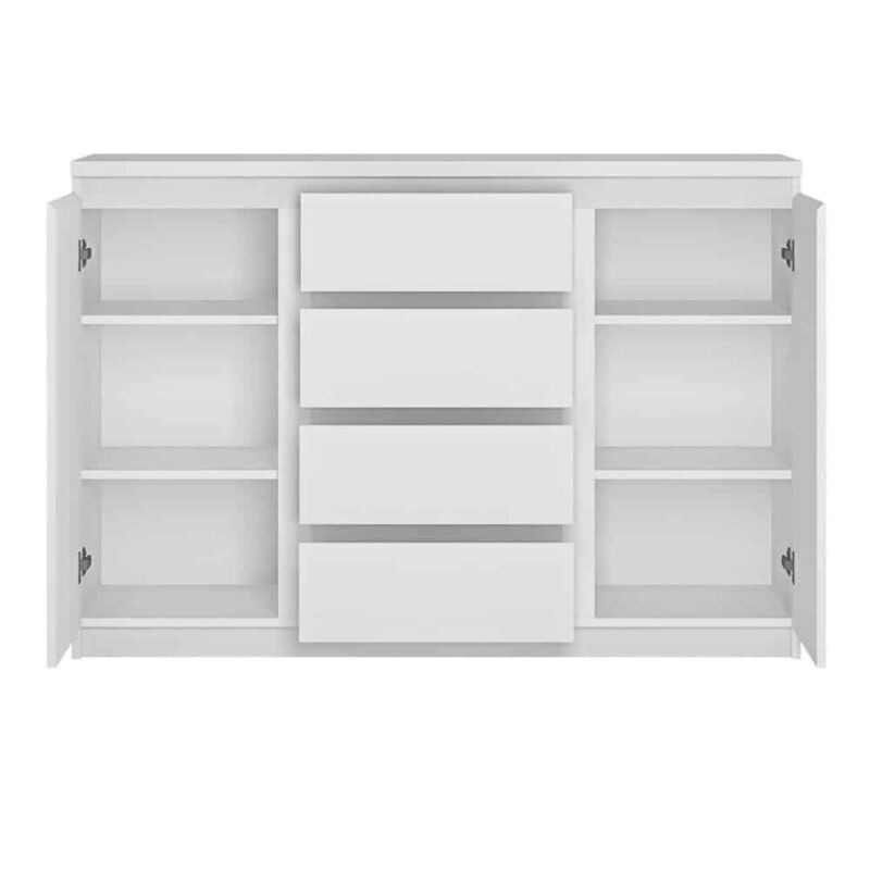 Furniture To Go Fribo 2 Door 4 Drawer Sideboard White