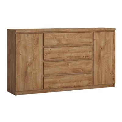 Furniture To Go Fribo 2 Door 4 Drawer Wide Sideboard Oak