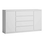 Furniture To Go Fribo 2 Door 4 Drawer Wide Sideboard White