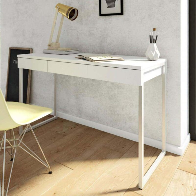 Furniture To Go Function Plus Desk 3 Drawers White