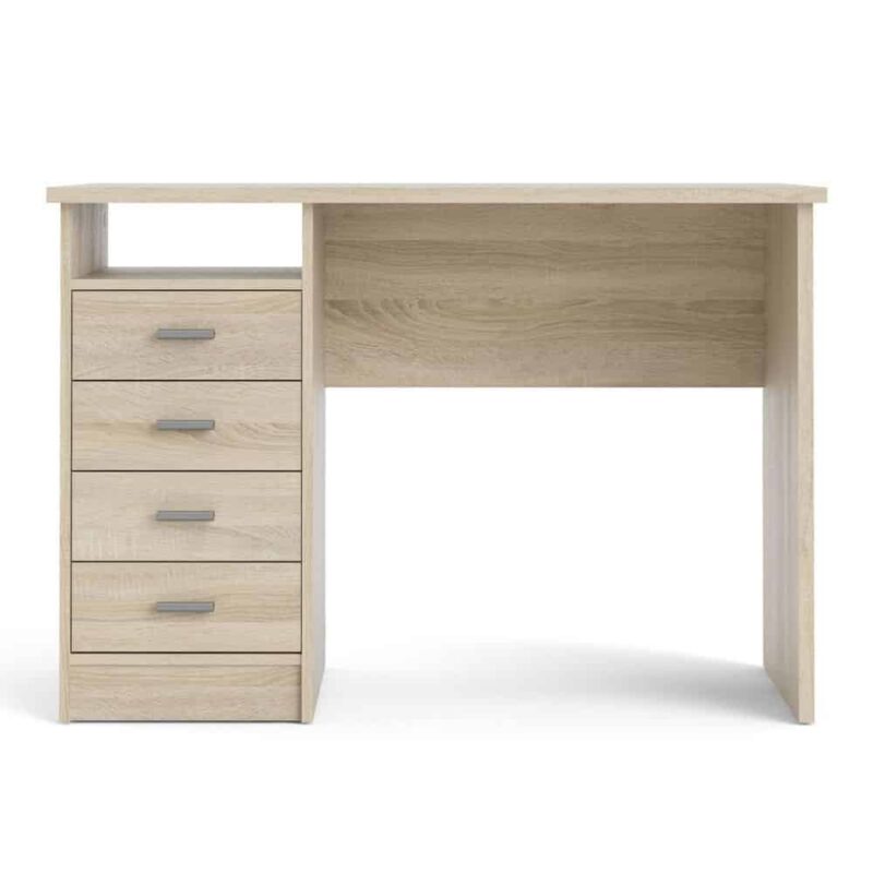 Furniture To Go Function Plus 4 Drawer Desk Oak