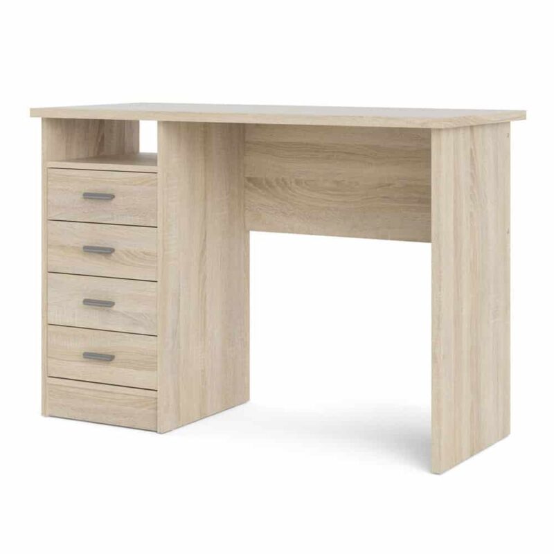 Furniture To Go Function Plus 4 Drawer Desk Oak