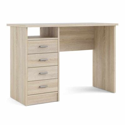 Furniture To Go Function Plus 4 Drawer Desk Oak