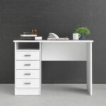 Furniture To Go Function Plus 4 Drawer Desk White