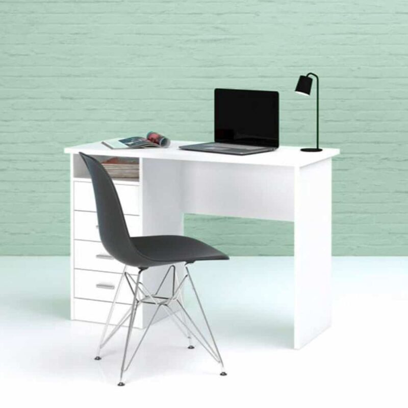 Furniture To Go Function Plus 4 Drawer Desk White