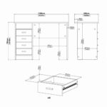 Furniture To Go Function Plus 4 Drawer Desk White