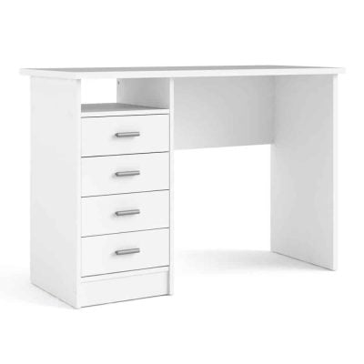 Furniture To Go Function Plus 4 Drawer Desk White