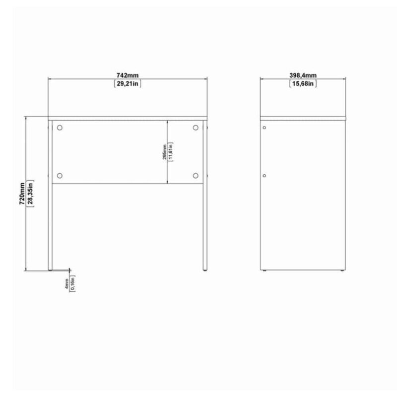 Furniture To Go Function Plus Basic Desk Oak