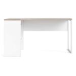 Furniture To Go Function Plus Corner Desk 2 Drawers White Truffle Oak