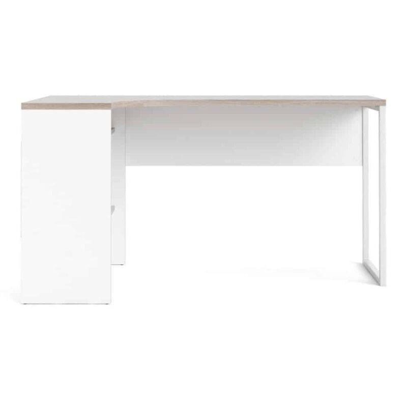 Furniture To Go Function Plus Corner Desk 2 Drawers White Truffle Oak