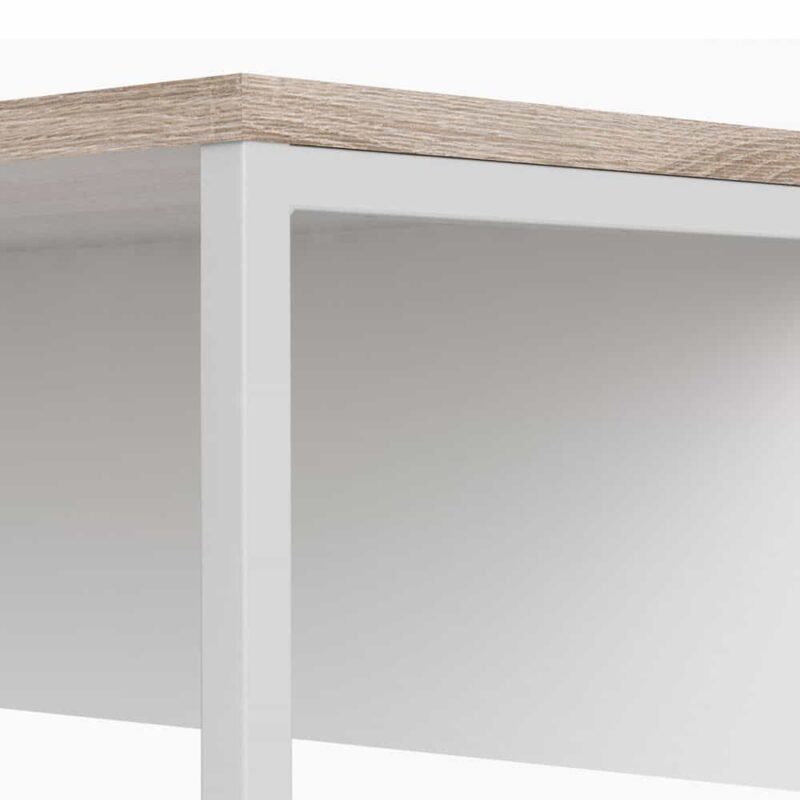 Furniture To Go Function Plus Corner Desk 2 Drawers White Truffle Oak