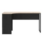 Furniture To Go Function Plus Corner Desk 2 Drawers Matt Black Oak