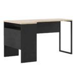 Furniture To Go Function Plus Corner Desk 2 Drawers Matt Black Oak
