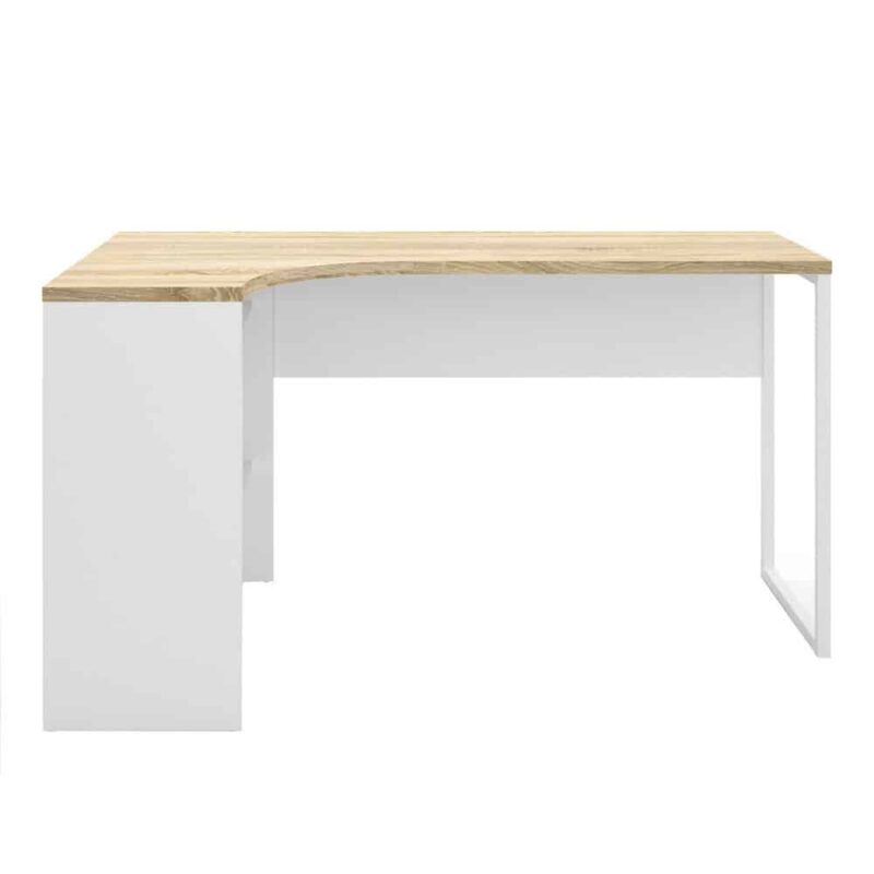 Furniture To Go Function Plus Corner Desk 2 Drawers White Oak