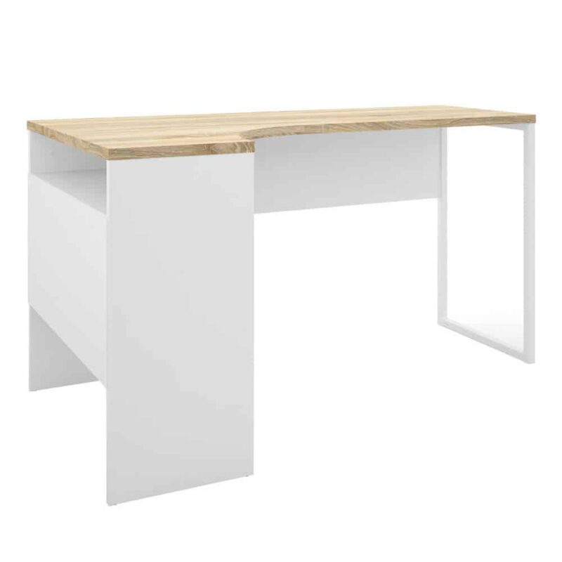 Furniture To Go Function Plus Corner Desk 2 Drawers White Oak
