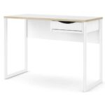 Furniture To Go Function Plus Desk 1 Drawer White Oak Trim