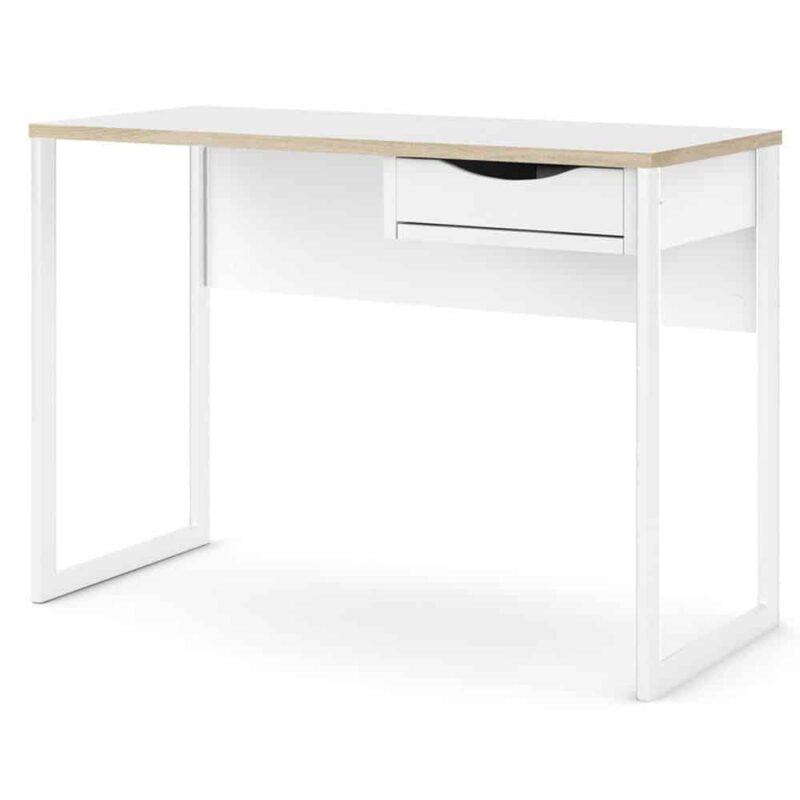 Furniture To Go Function Plus Desk 1 Drawer White Oak Trim