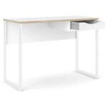 Furniture To Go Function Plus Desk 1 Drawer White Oak Trim