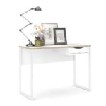 Furniture To Go Function Plus Desk 1 Drawer White Oak Trim
